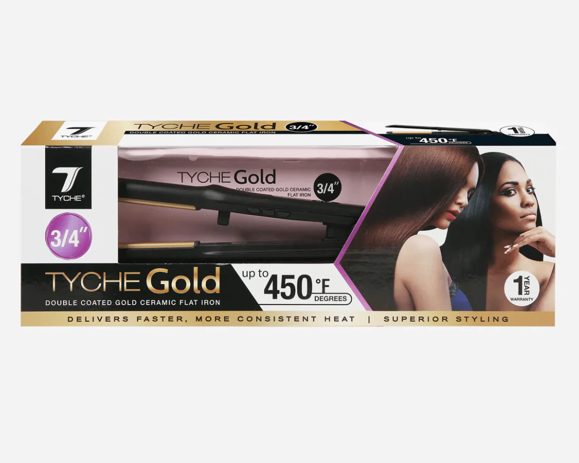 Nicka K Tyche Gold Ceramic Flat Iron β Double Coated Plates - Image 9