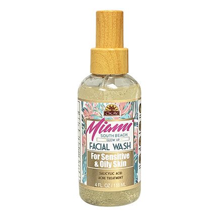 OKAY Miami South Beach Anti‑Acne Facial Wash 4 oz