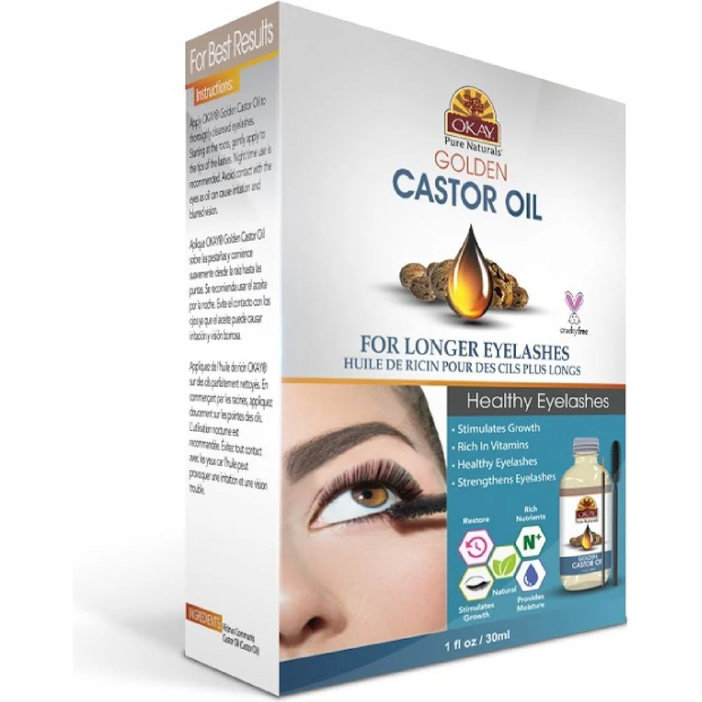 OKAY Pure Naturals Golden Castor Oil 1oz