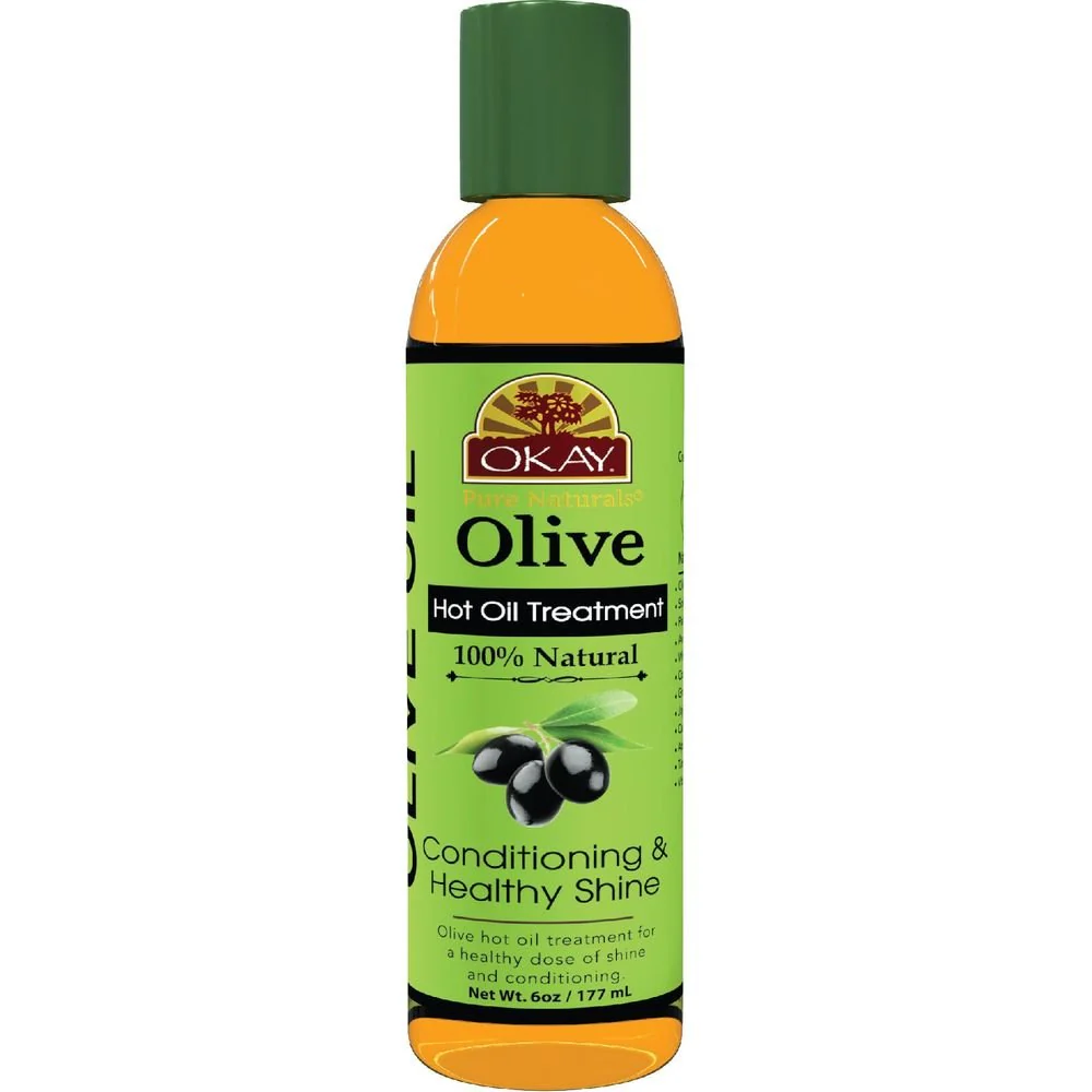 OKAY Pure Naturals HOT OIL TREATMENT OLIVE 6oz