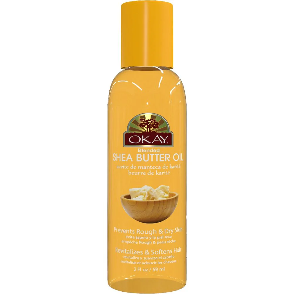 OKAY Pure Naturals Shea Butter Blended Oil for Skin & Hair 2oz
