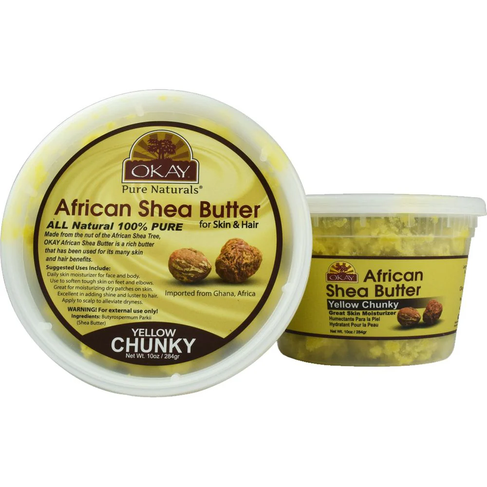 OKAY Pure Naturals Yellow Shea Butter Chunks - 10oz