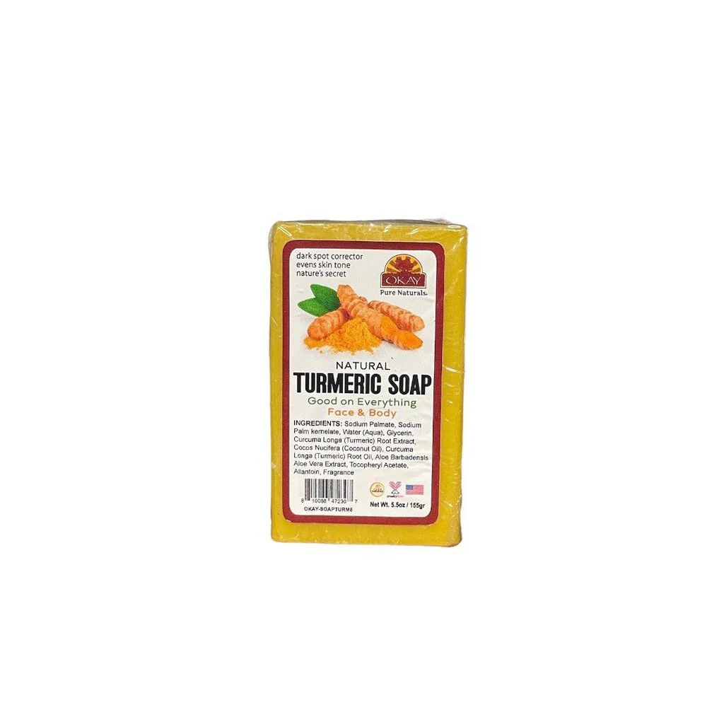 OKAY Pure Naturals Turmeric Soap Bar – 5.5 oz