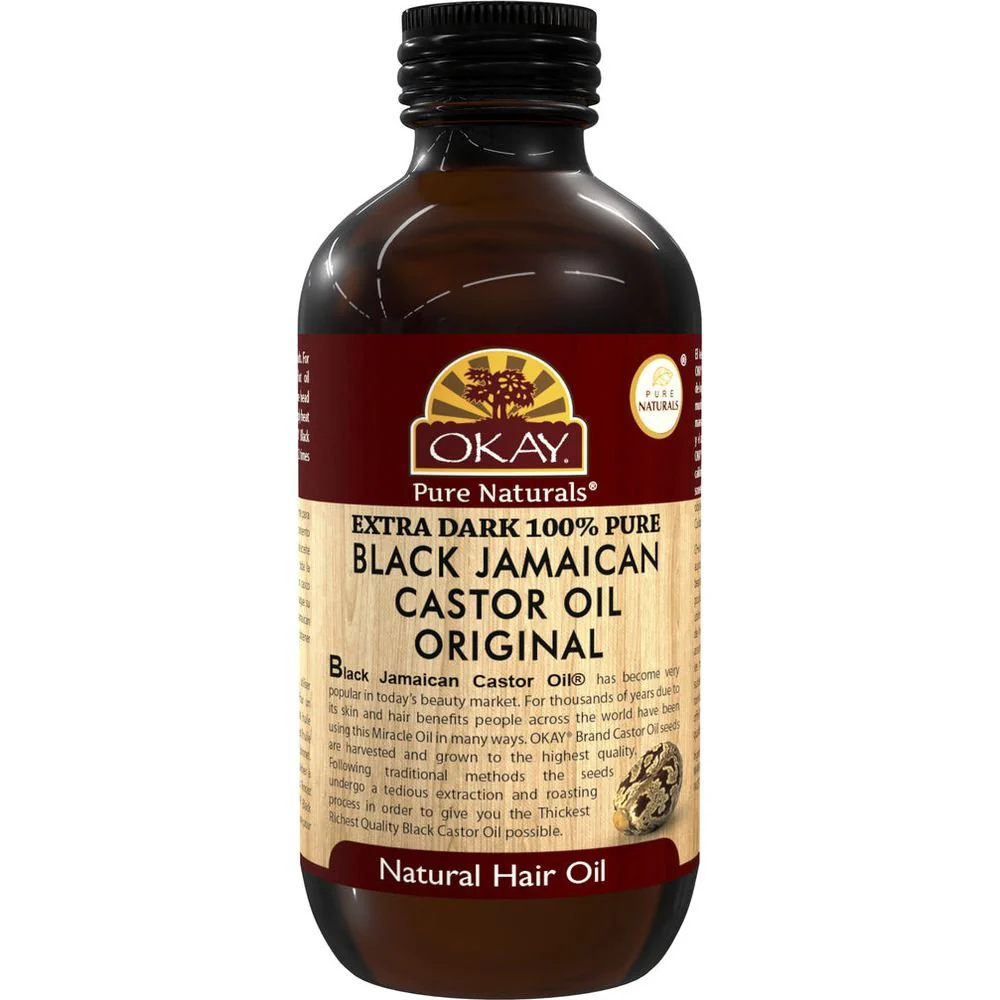 Okay Pure Naturals Xtra Dark Black Jamaican Castor Oil 4oz