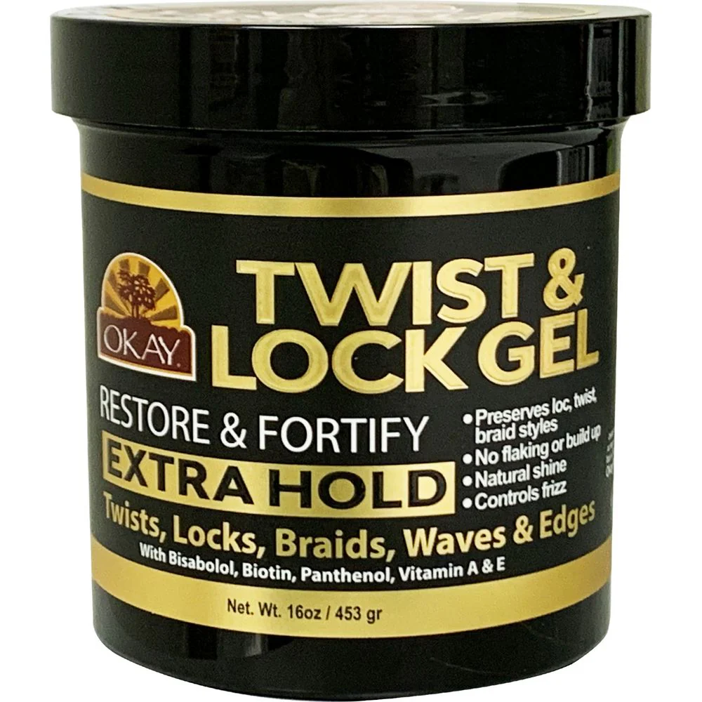 OKAY Twist & Lock Gel- Restore & Fortify- EXTRA HOLD 16oz/453gr