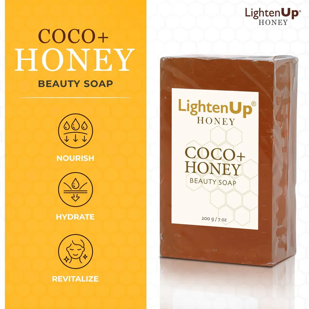Omic LightenUp Honey Soap – 200 g - Image 2
