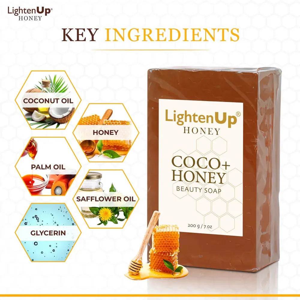 Omic LightenUp Honey Soap – 200 g - Image 3