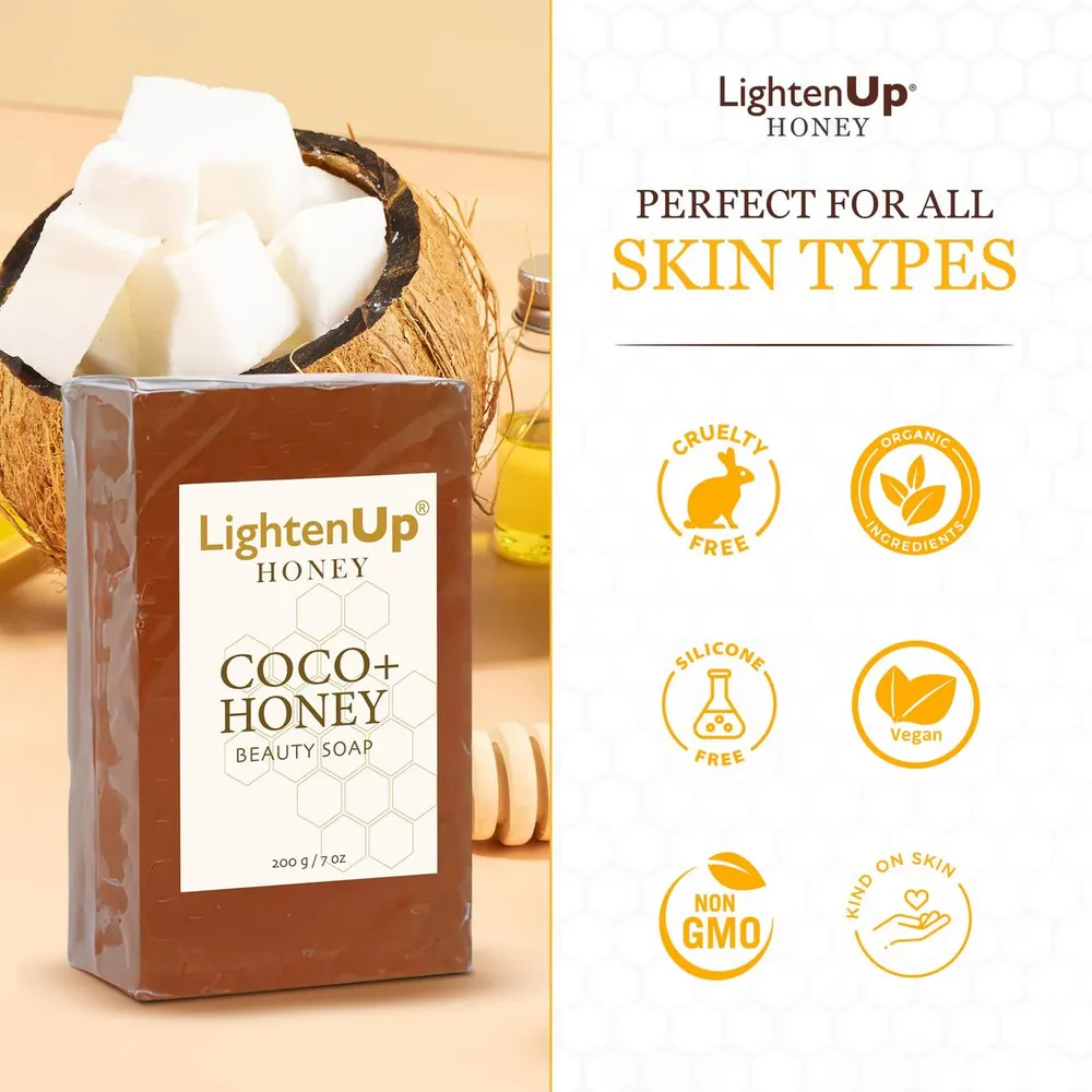 Omic LightenUp Honey Soap – 200 g - Image 4