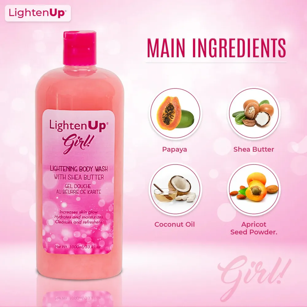 Omic LightenUp Girl! Exfoliating Shower Gel –  1000 ml - Image 2