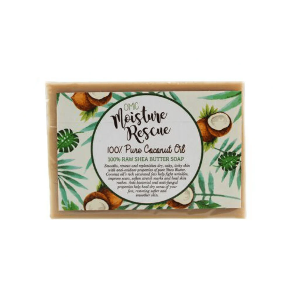 Omic Moisture Rescue Shea Butter Soap with Coconut Oil – 125g - Image 2