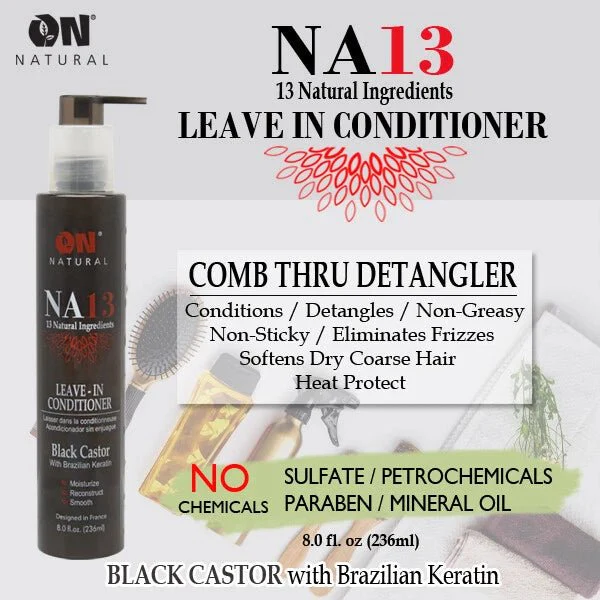 ON Natural NA13 Comb-Thru Leave-In Conditioner & Detangler –  8 oz - Image 3
