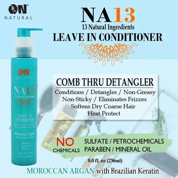 ON Natural NA13 Comb-Thru Leave-In Conditioner & Detangler –  8 oz - Image 5