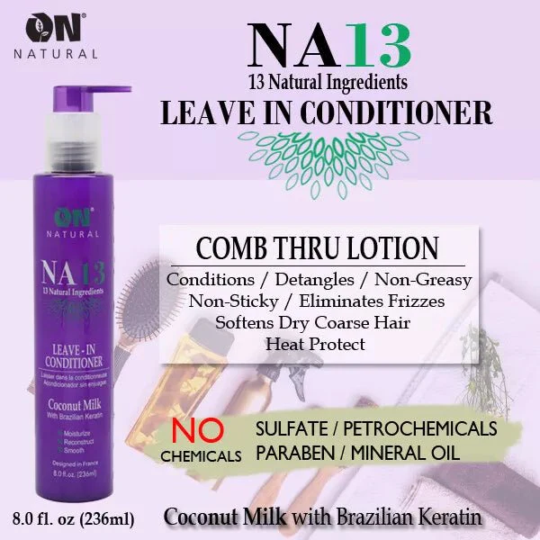 ON Natural NA13 Comb-Thru Leave-In Conditioner & Detangler –  8 oz - Image 7