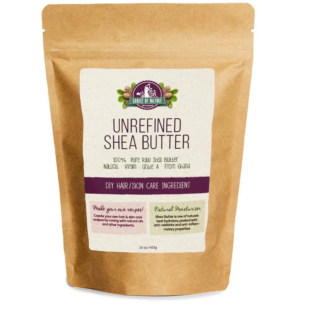Mitchell Organics Unrefined Nylon Pack Shea Butter Bar β 16oz