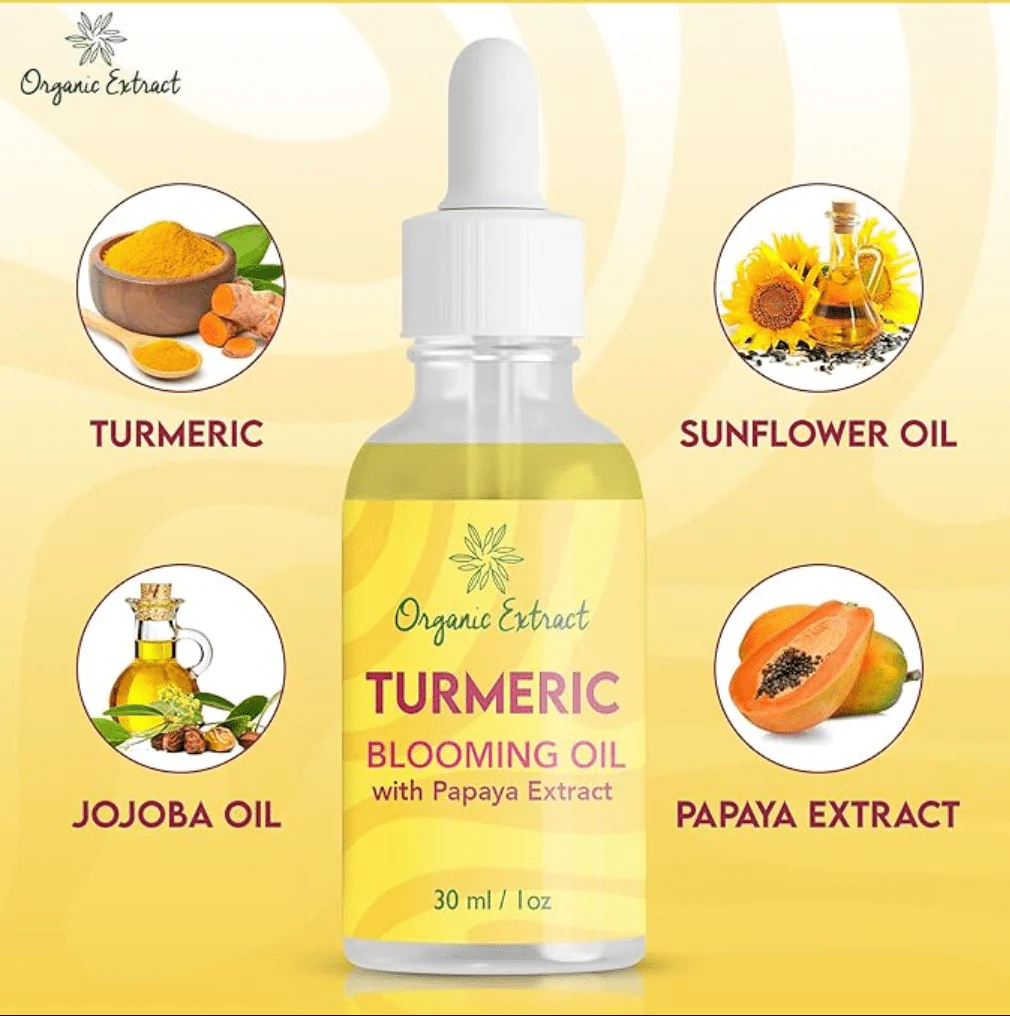 Organic Extract Turmeric Blooming Oil - 1oz - Image 4