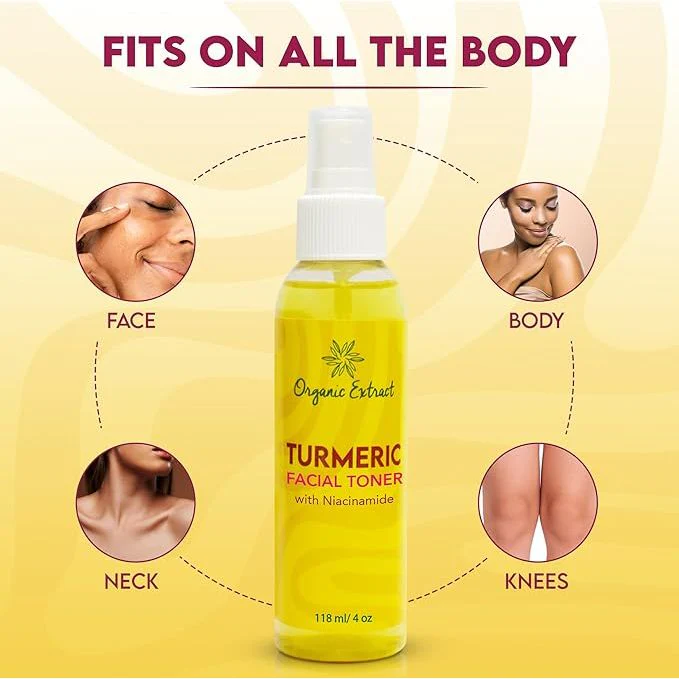 Organic Extract Turmeric Facial Toner - 4oz - Image 4