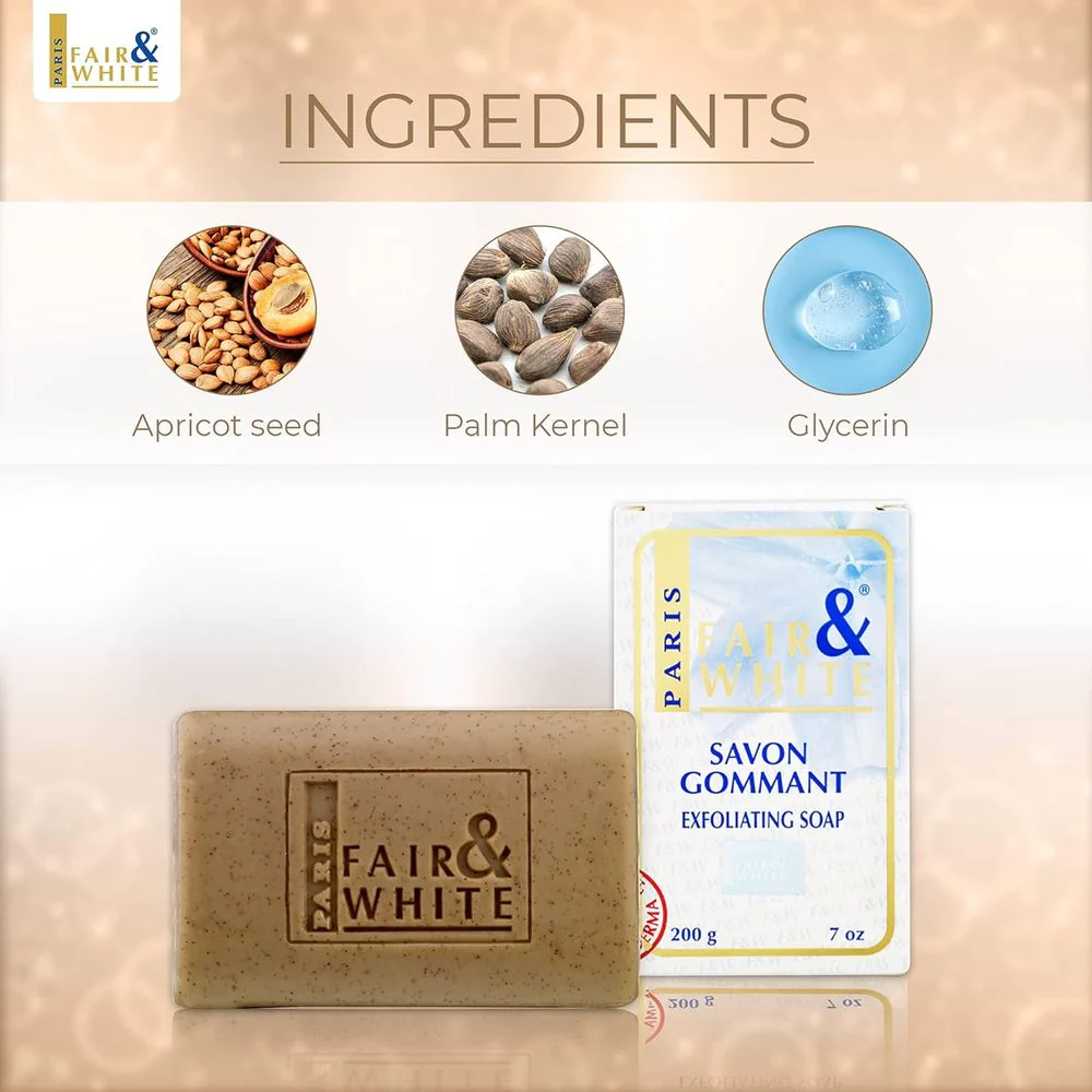 Fair & White Soap Trio – Exfoliating, Glutathione, Body Wash - Image 4