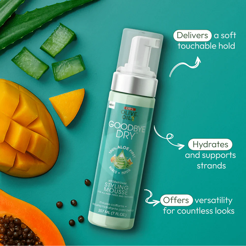 ORS Olive Oil Goodbye Dry Hydrafoam Styling Mousse – 7oz - Image 3