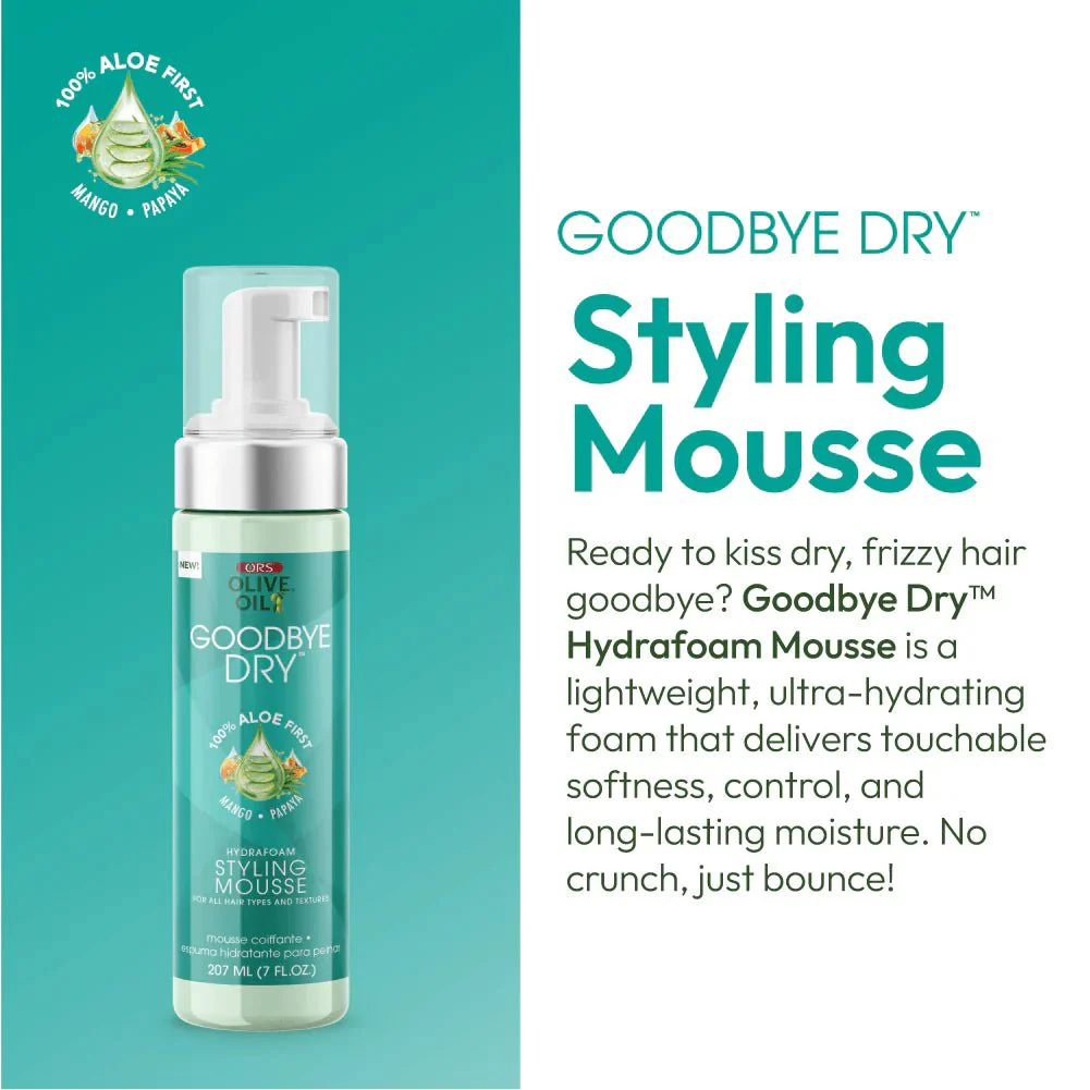 ORS Olive Oil Goodbye Dry Hydrafoam Styling Mousse – 7oz - Image 5