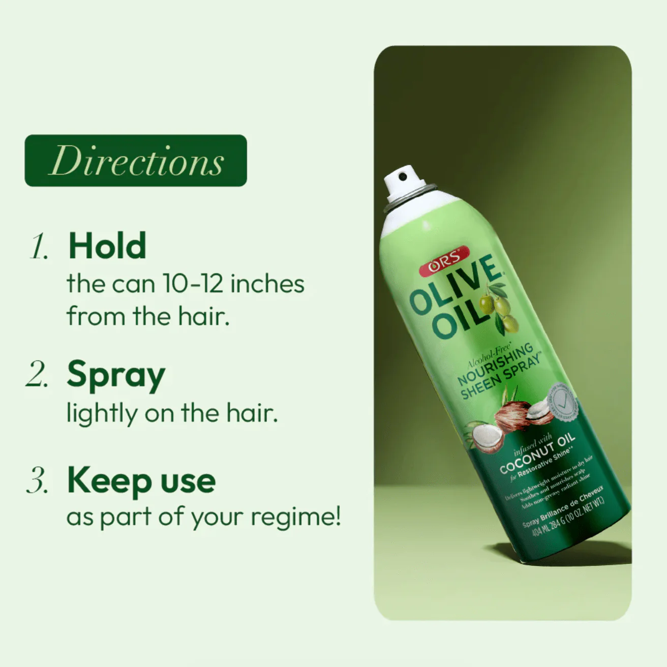 ORS Olive Oil Sheen Spray Coconut – 10 oz - Image 8