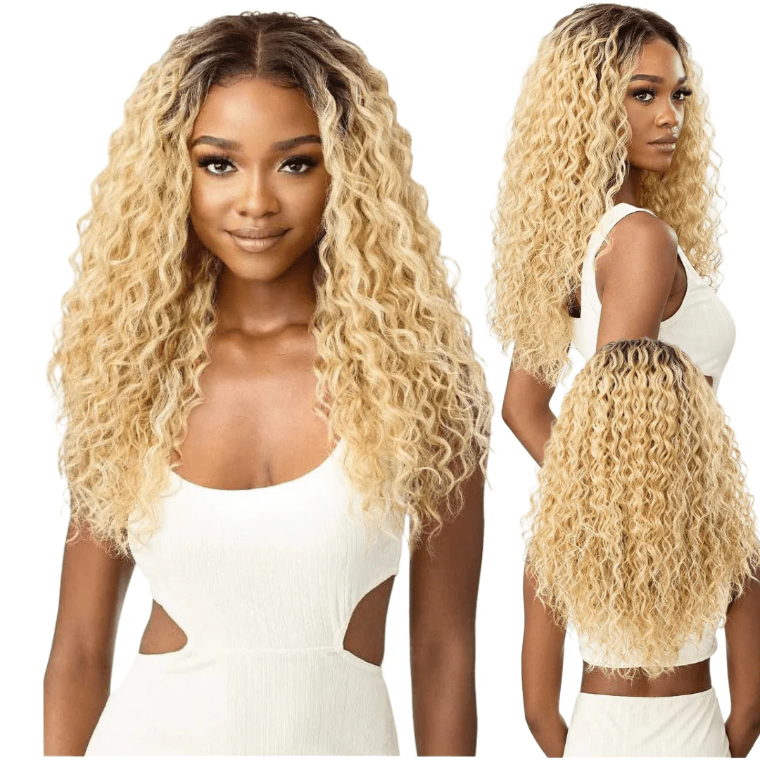 Outre 360 Frontal Lace Wig 13x6 Lace Frontal Human Blended Wig - Roshan