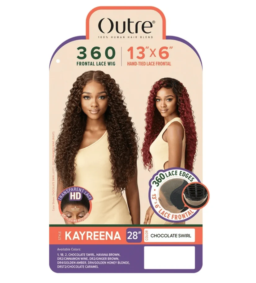 Outre 360 Frontal Lace Wig Human Blend Lace Front Wig - Kayreena - Image 7