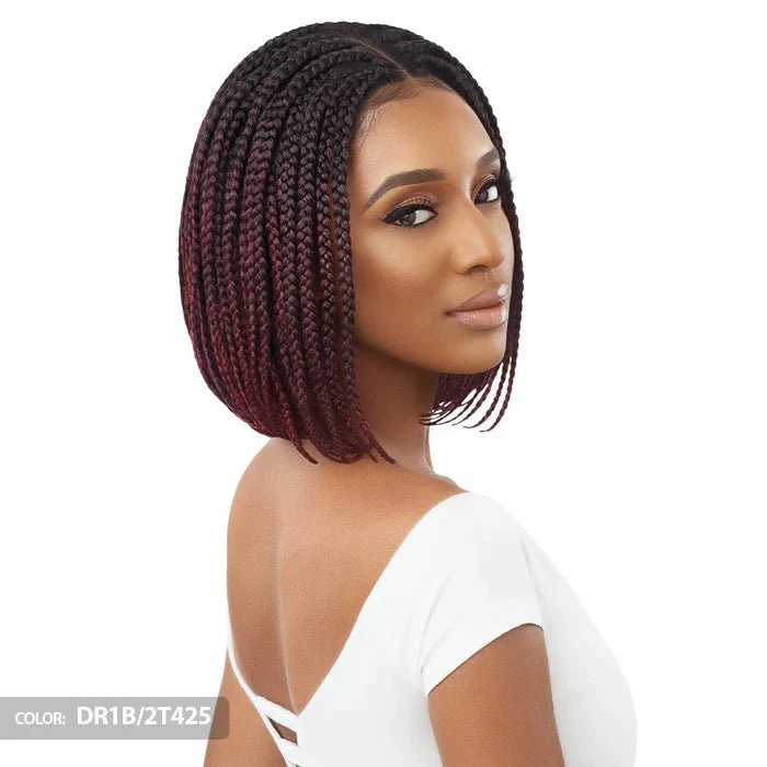 Outre 4x4 Lace Front Box Braid Bob Wig - 12" - Image 3