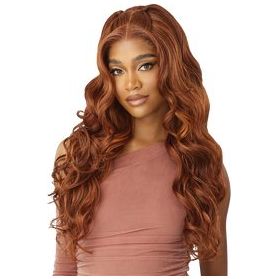 Outre 5"x 5" HD Lace Closure Lace Front Wig Human Hair Blend - Glam Curls 24" - Image 3