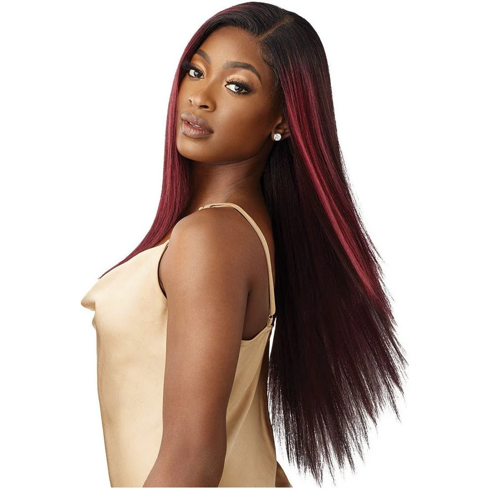 Outre 5x5 Lace Closure Wig 100% Human Hair Blend Wig - YAKI STRAIGHT 26" - Image 6