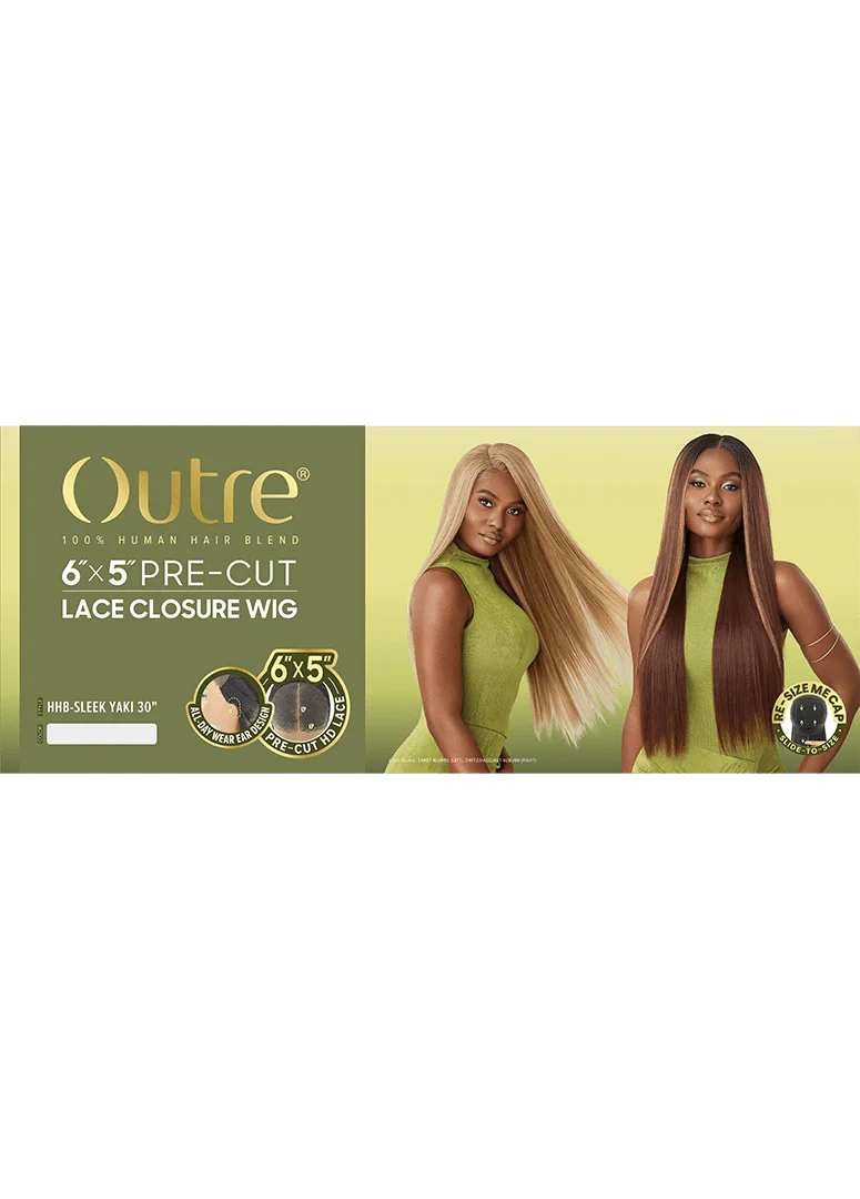 Outre 6x5 Pre-Cut Lace Closure Wig - HHB - Sleek Yaki 30" - Image 9