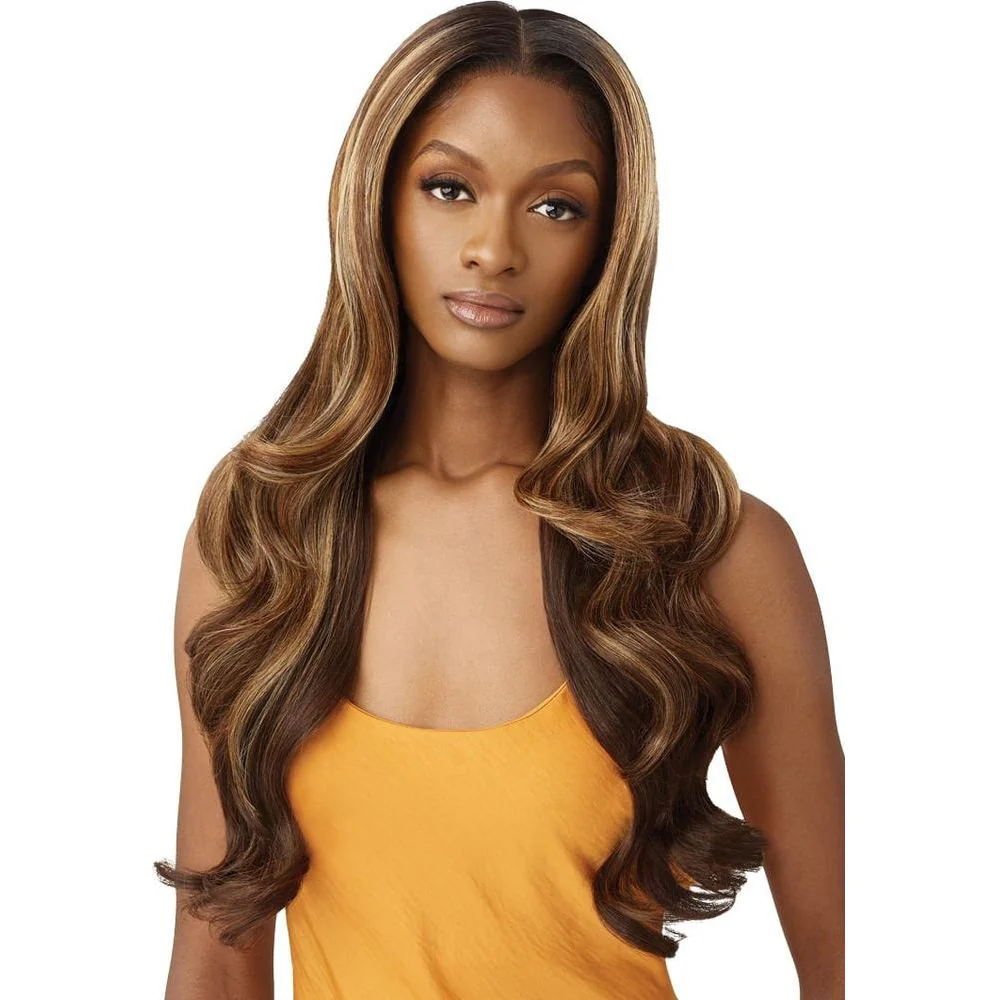 Outre Airtied 100% Fully Hand-Tied Wig Human Hair Blend - Glam Waves 28" - Image 2