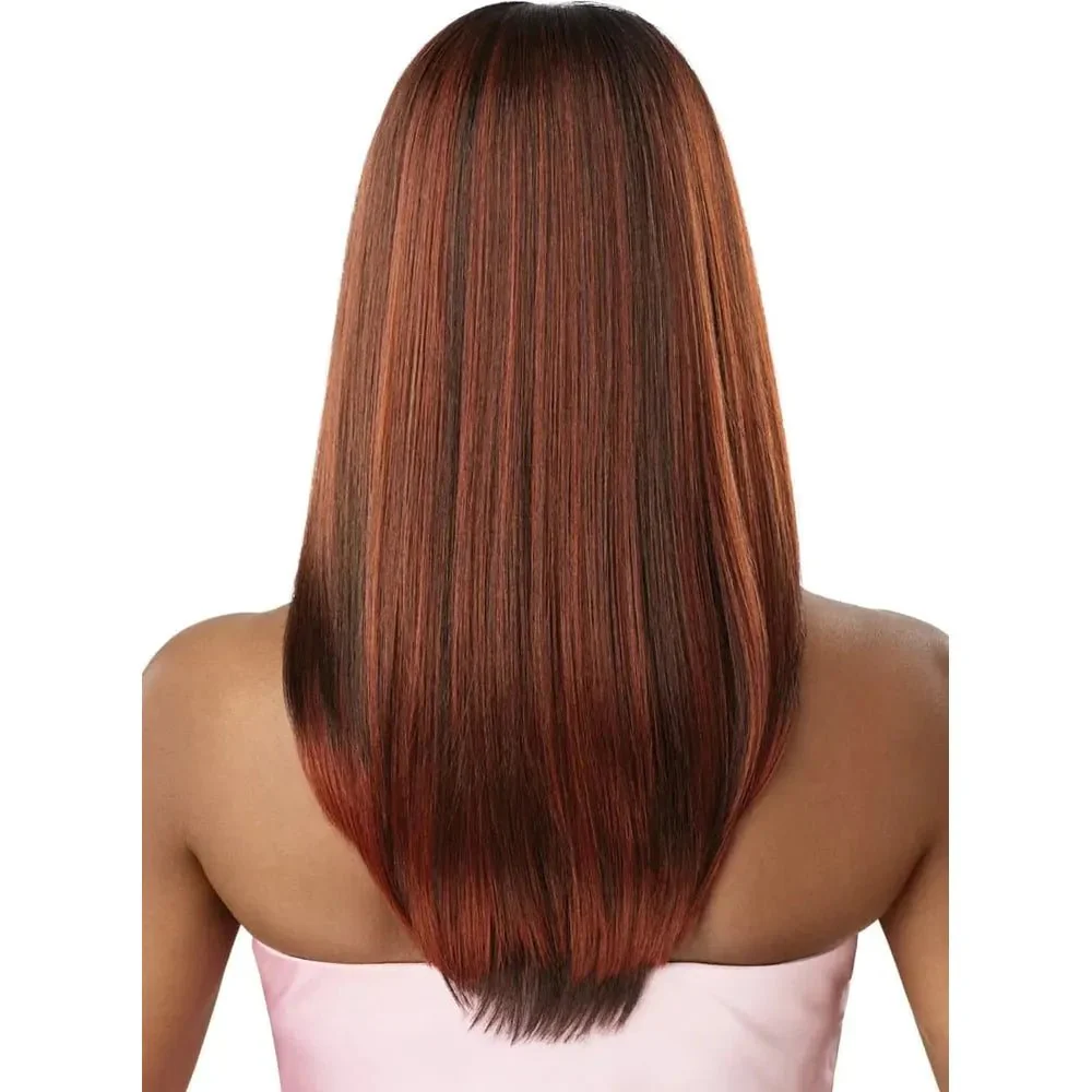 Outre Airtied 100% Fully Hand-Tied Human Hair Blend HD Lace Wig - Sleek Yaki 20" - Image 7