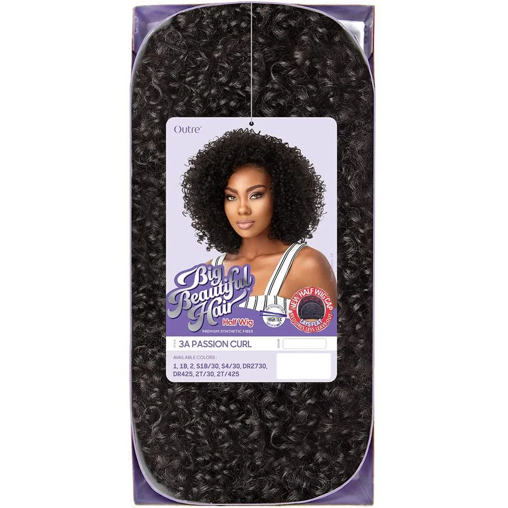 Outre Big Beautiful Hair Synthetic Half Wig - 3A Passion Curl - Image 6