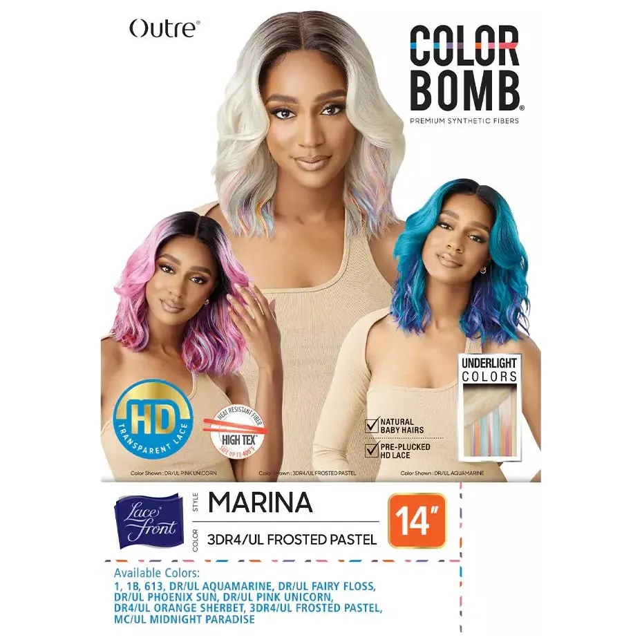 Outre Color Bomb Synthetic HD Lace Front Wig - Marina - Image 11