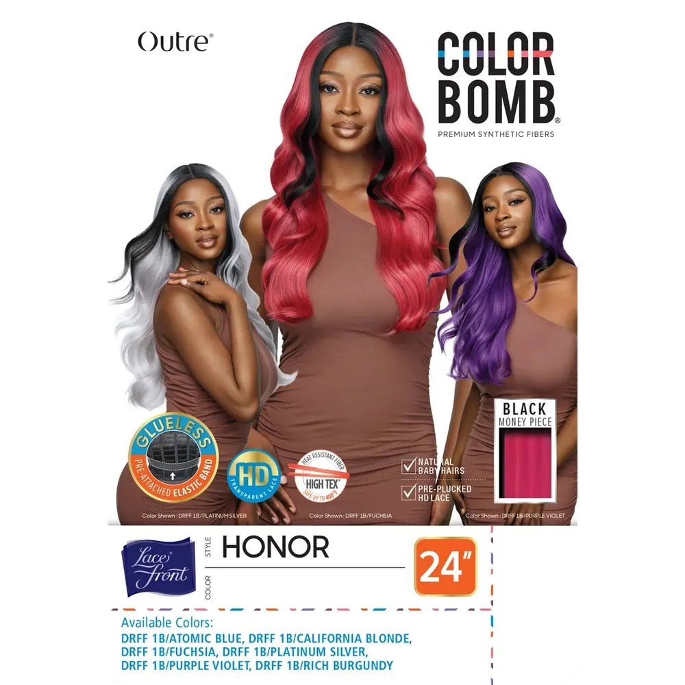 Outre Color Bomb Synthetic Lacefront Wig - Honor - Image 8