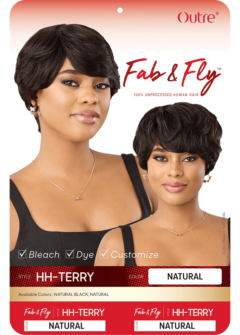 Outre Fab & Fly 100% Human Hair Full Wig – HH-Terry - Image 3