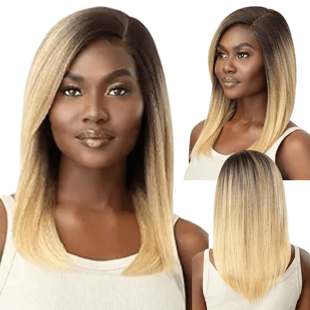 Outre Lace Front HD Synthetic Lace Front Wig - Natural Yaki 18"