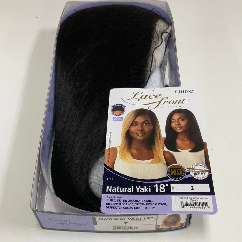 Outre Lace Front HD Synthetic Lace Front Wig - Natural Yaki 18" - Image 12