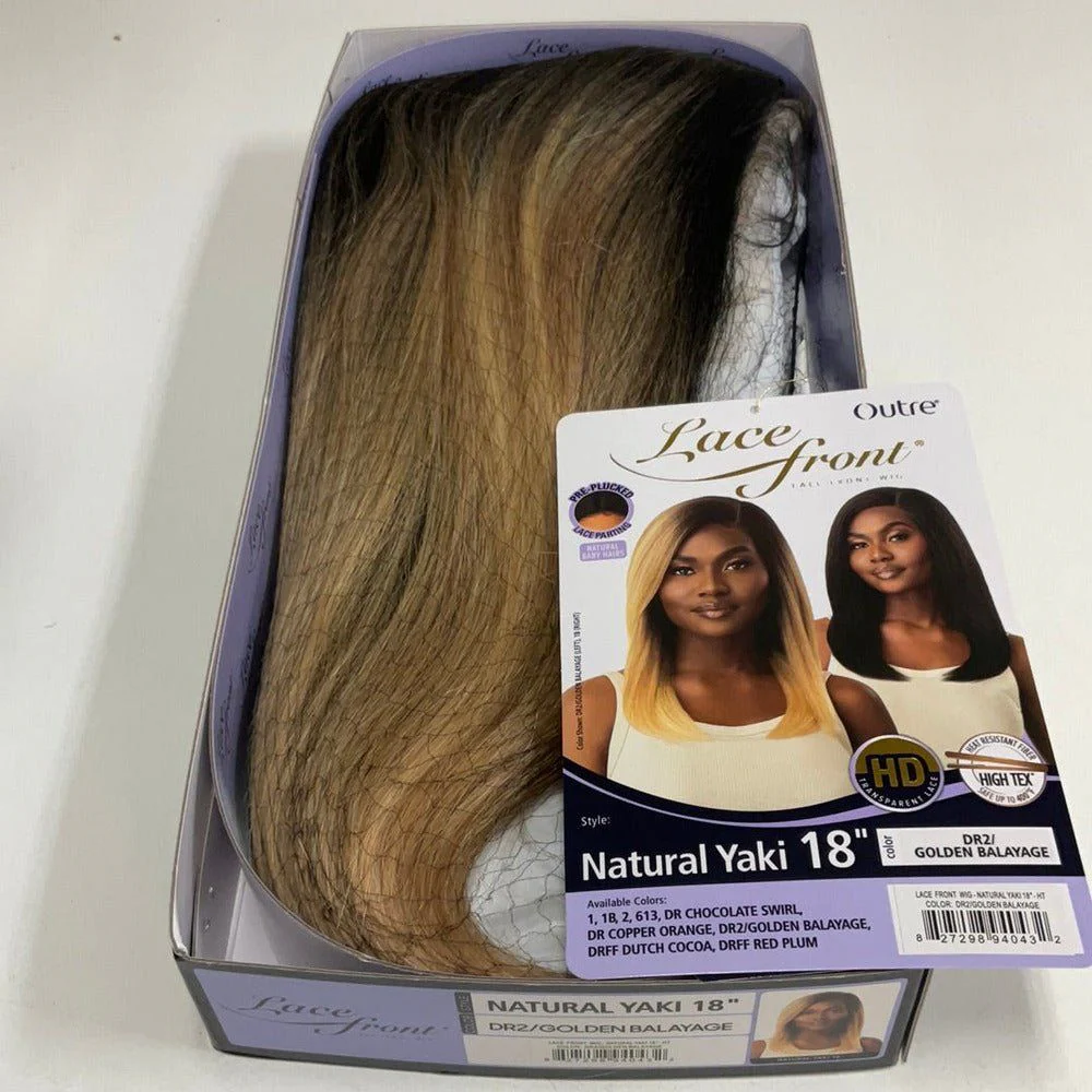 Outre Lace Front HD Synthetic Lace Front Wig - Natural Yaki 18" - Image 8