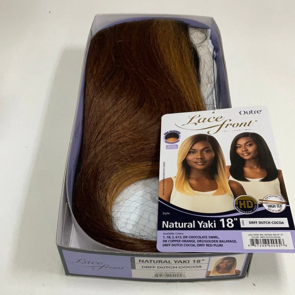 Outre Lace Front HD Synthetic Lace Front Wig - Natural Yaki 18" - Image 9