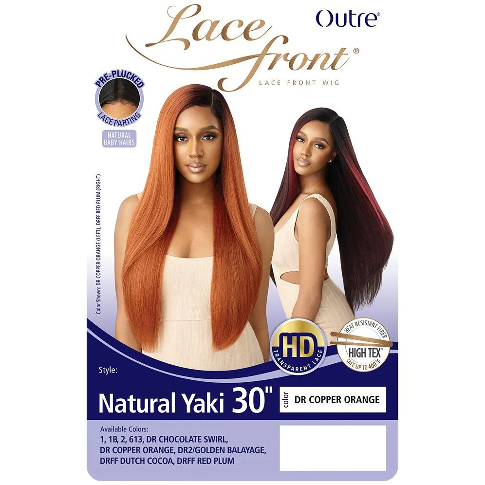 Outre Lace Front Synthetic Lace Wig - Natural Yaki 30" - Image 7