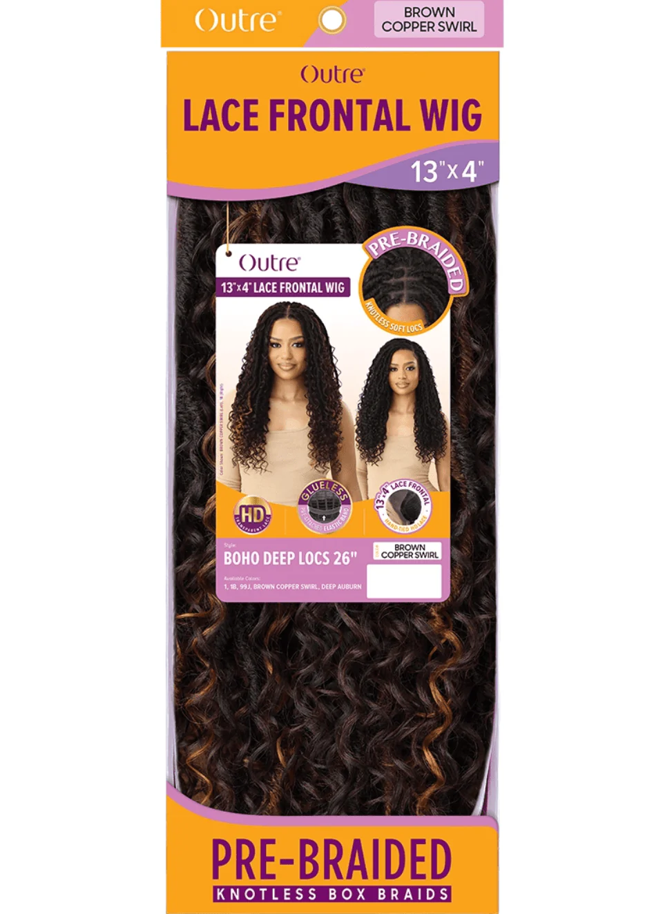 Outre Lace Frontal Wig 13x4 Boho Deep Locs - 26" - Image 7
