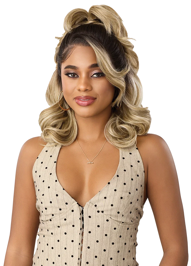 Outre NueBlend Perfect Hairline 13x6 Lace Frontal Wig – HHB Body Wave 14” - Image 5