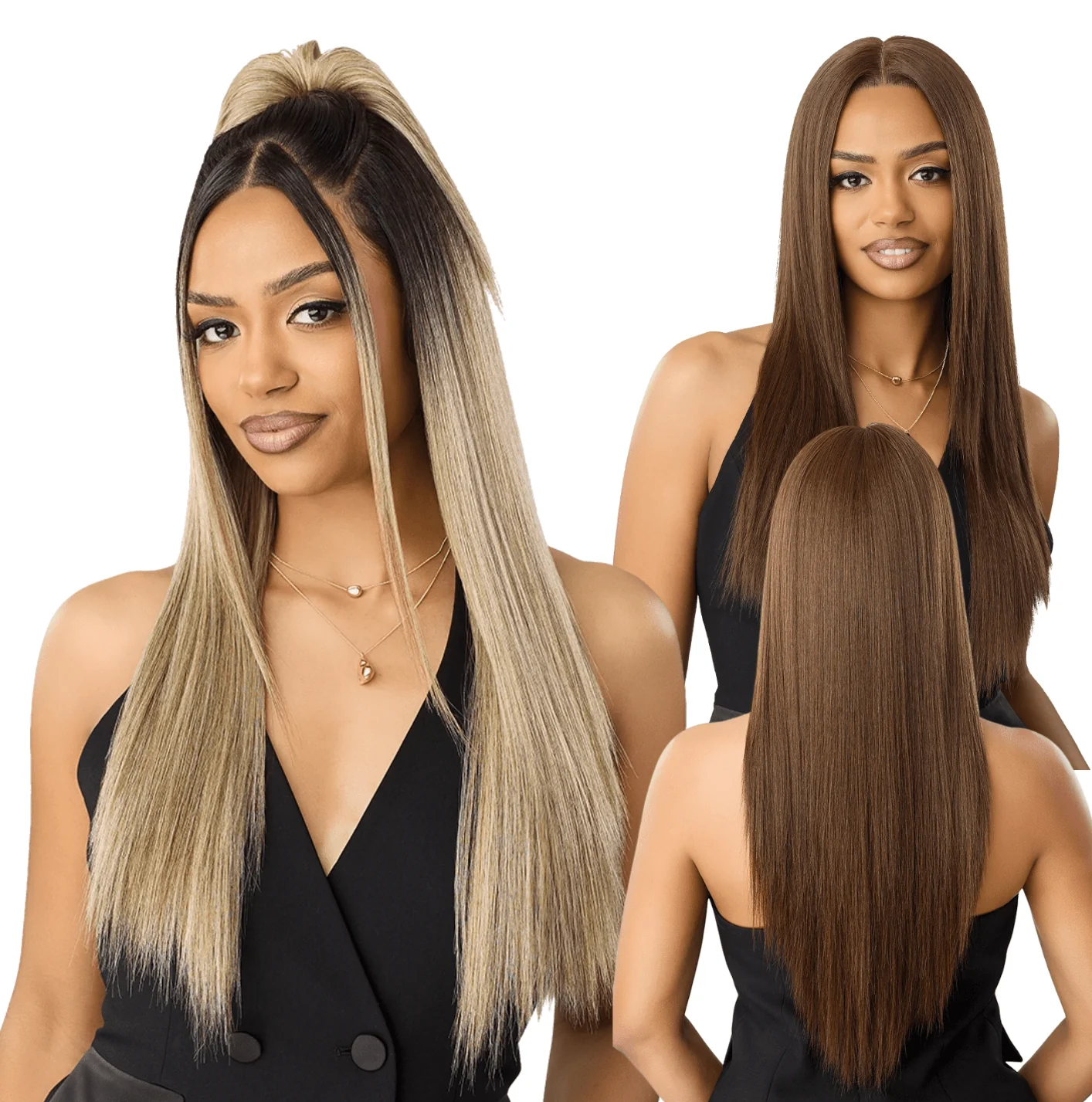 Outre NueBlend Perfect Hairline 13x6 Lace Frontal Wig – HHB Straight 26"