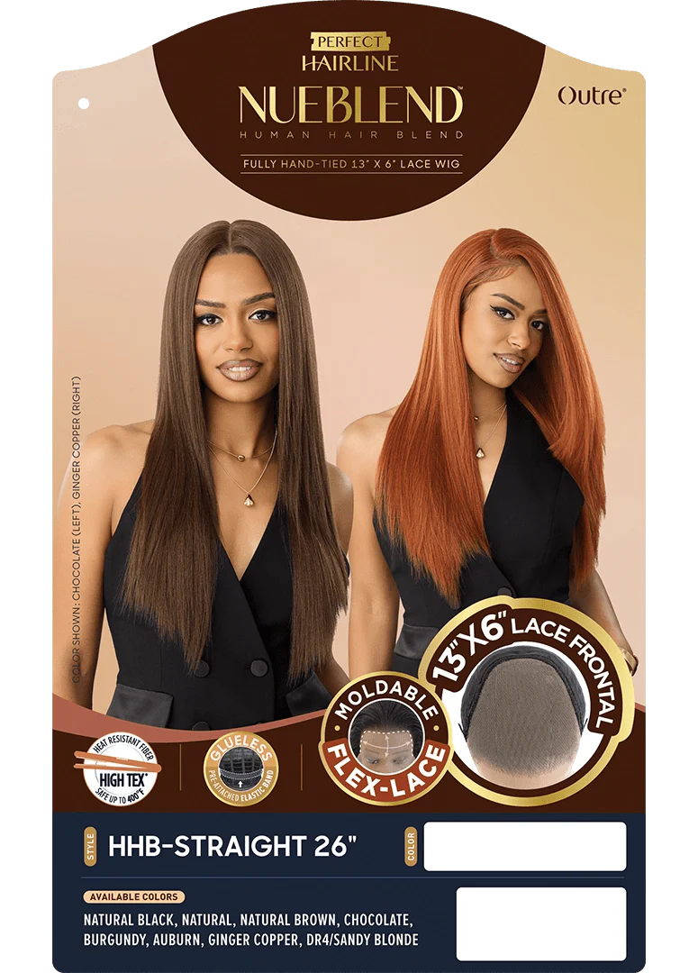 Outre NueBlend Perfect Hairline 13x6 Lace Frontal Wig – HHB Straight 26" - Image 7