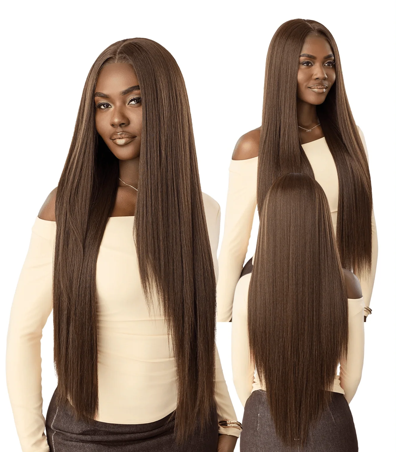 Outre NueBlend Perfect Hairline 13x6 Lace Frontal Wig ā HHB Straight 34"