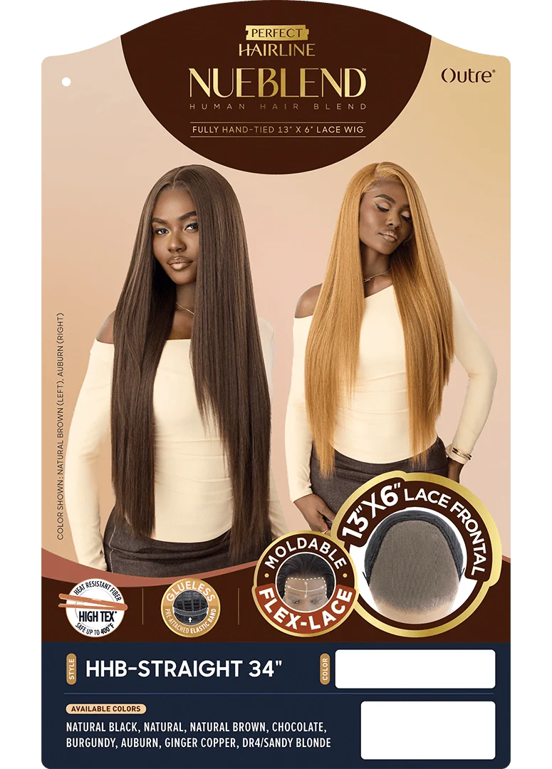 Outre NueBlend Perfect Hairline 13x6 Lace Frontal Wig ā HHB Straight 34" - Image 7