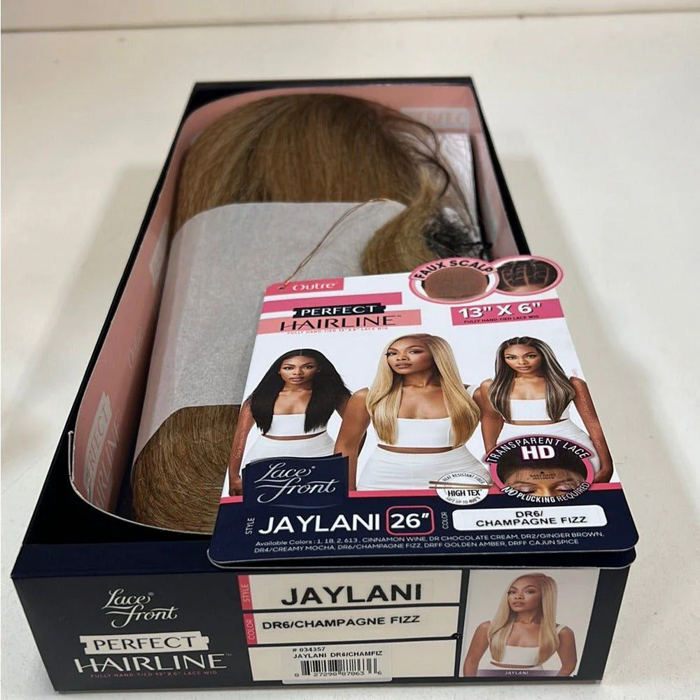 Outre Perfect Hairline 13x6 Faux Scalp HD Synthetic Lace Front Wig - Jaylani - Image 14