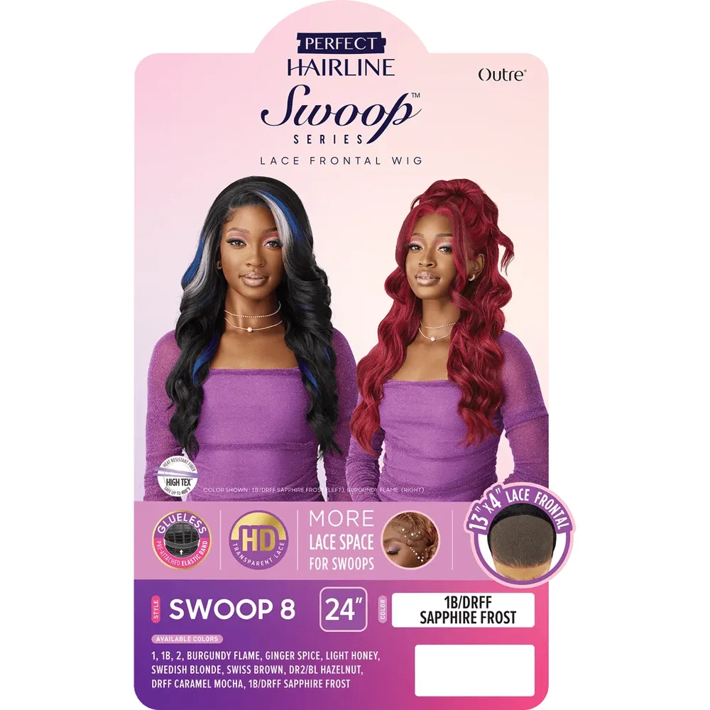 Outre Perfect Hairline Swoop Series 13x4 Synthetic HD Lace Front Wig - Swoop 8 - Image 7