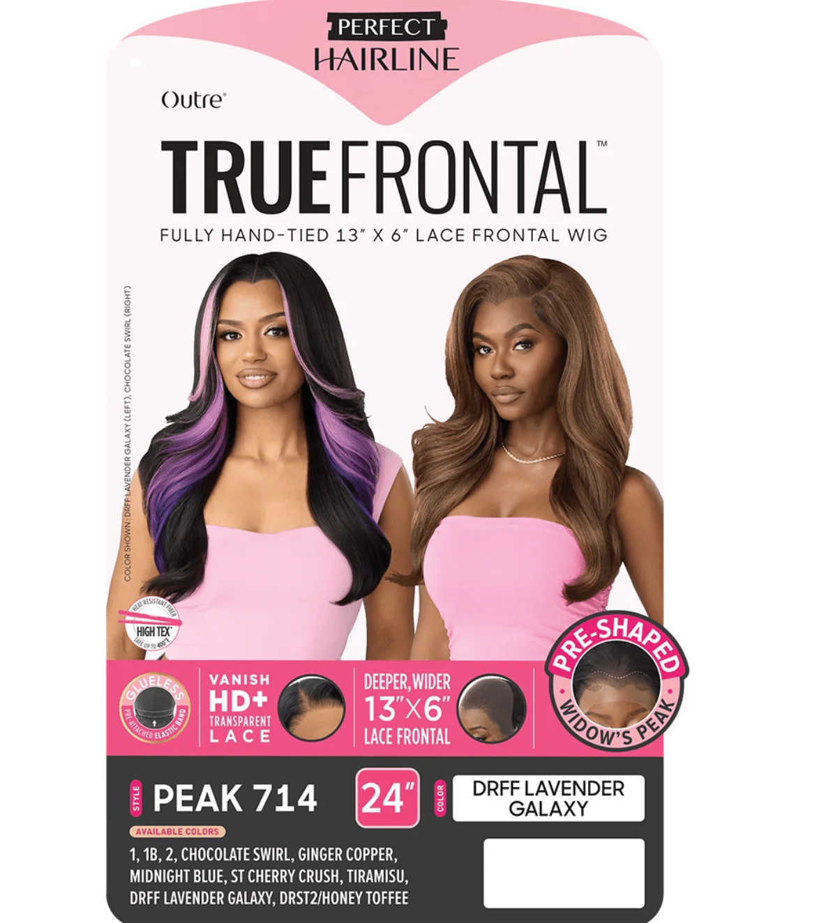 Outre Perfect Hairline True Frontal 13x6 HD Lace Front Wig - Peak 714 - Image 8